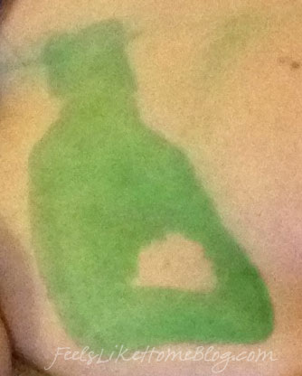Green bottle stain