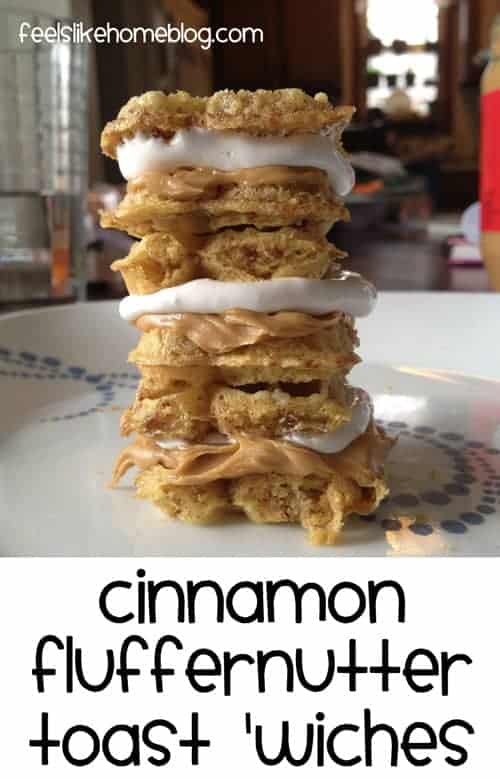 Cinnamon Fluffernutter Sandwiches