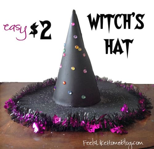 Easy DIY Paper Plate Witch's Hat Craft