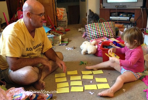 Homemade memory game