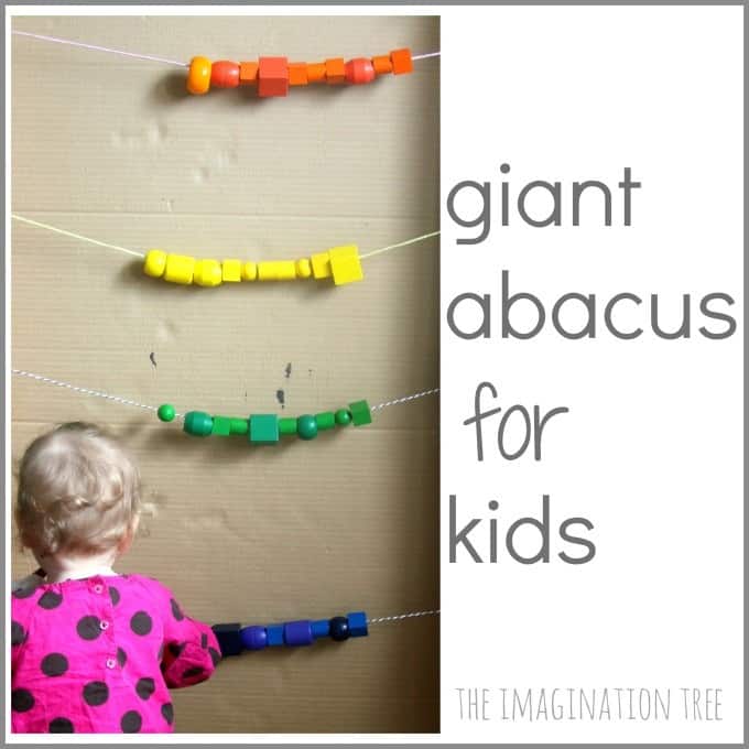 A giant abacus for preschoolers and toddlers