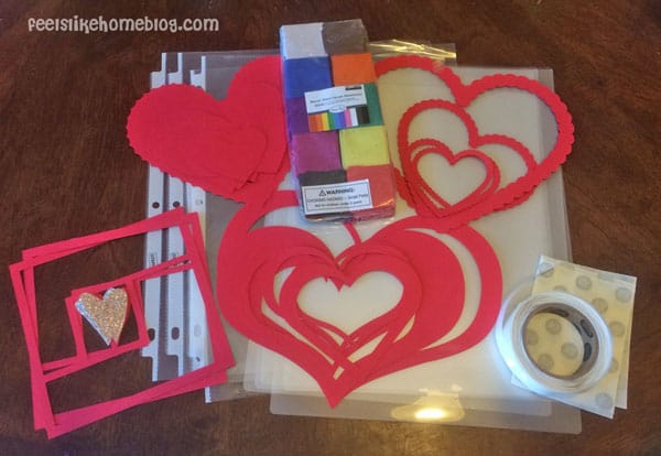 Materials - Easy Valentine Suncatcher Crafts for Kids