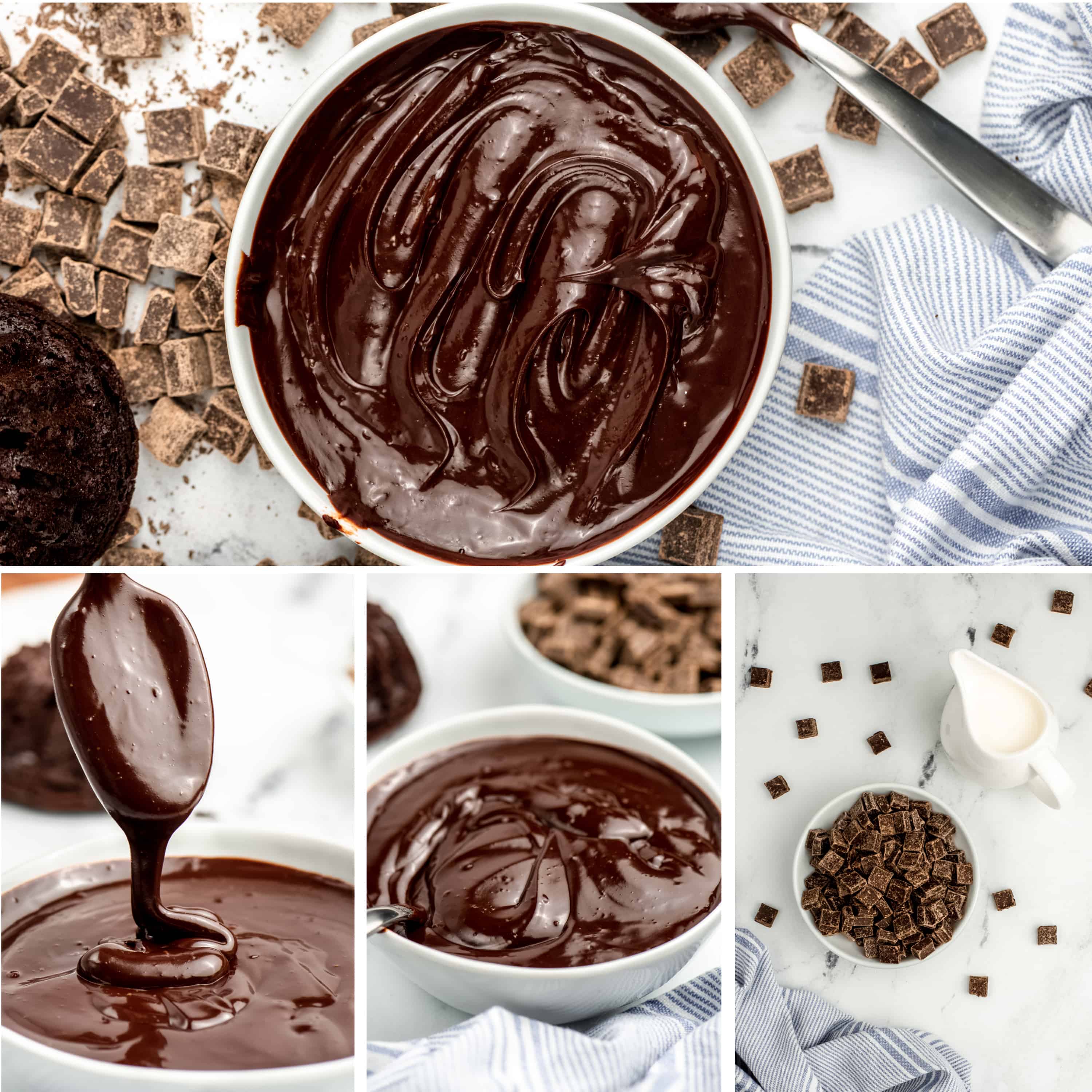 Milk Chocolate Ganache with Stovetop & Microwave Instructions