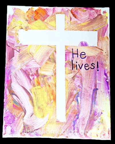 Finished cross resist painting - He lives! 