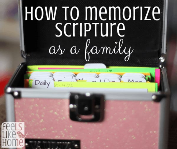 How to Memorize Scripture as a family using the Charlotte Mason method