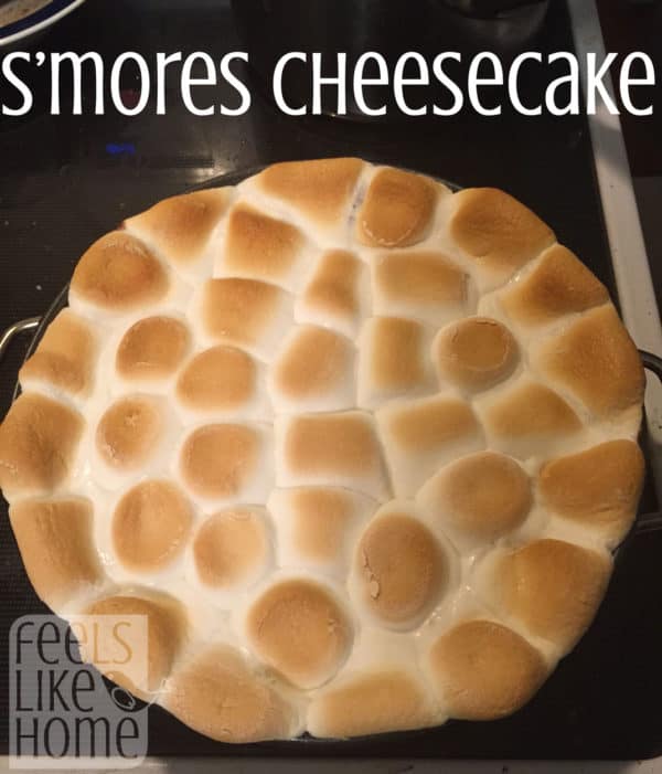 S’mores Cheesecake – This smooth, sweet cheesecake oozes with my favorite flavors – the sticky sweetness of marshmallows and the rich gooeyness of homemade hot fudge. You MUST try this easy, tasty recipe!