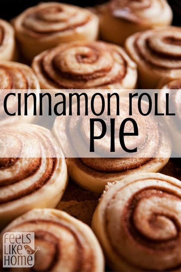 Everybody loves cinnamon rolls, but cinnamon roll PIE?!? Give me a big slice, please!