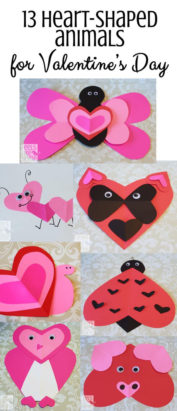 Animal Valentines Crafts - I Heart Crafty Things