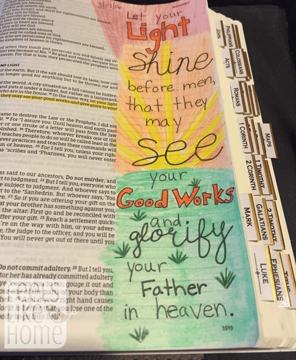 Bible Journaling made easy. I'm posting as help to show how to