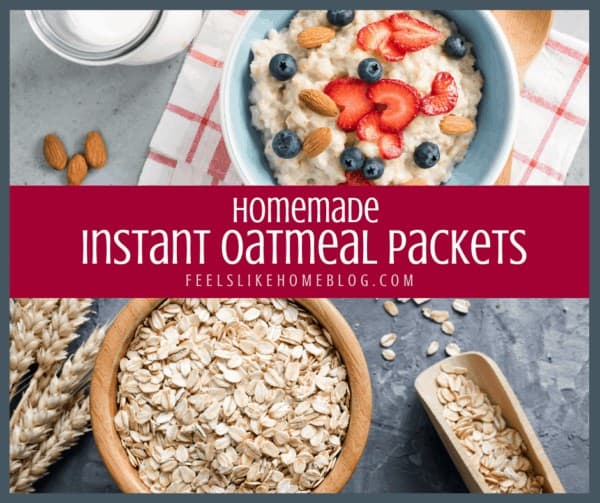 Raw and cooked oatmeal with fruit