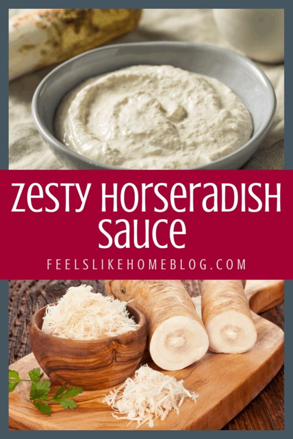 A bowl of horseradish sauce