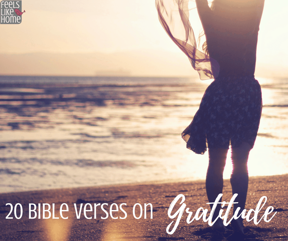 Heart scripture about grateful God loves