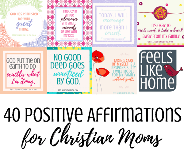 collage of positive affirmations