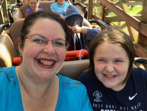 Tara Ziegmont and Grace smiling and taking a selfie