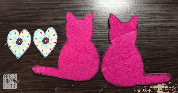Felt Cat Ornament - DIY Christmas Ornaments for Kids (Free Printable Pattern) - Feels Like Home™