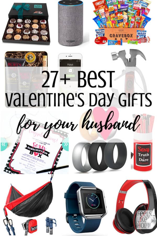 A collage of Valentine\'s Day gifts for men