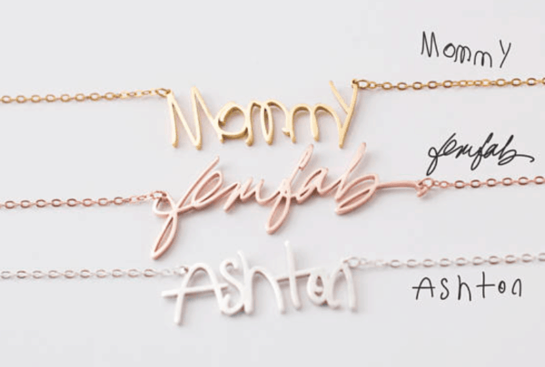 A signature necklace