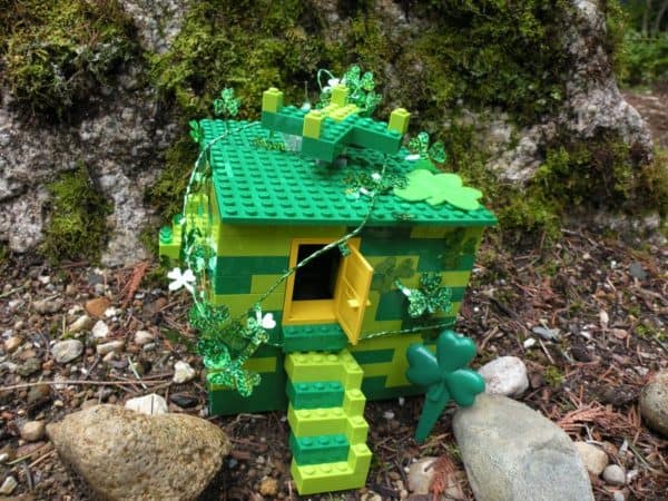 A leprechaun trap made from Lego