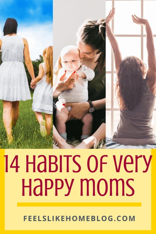 A collage of happy mothers