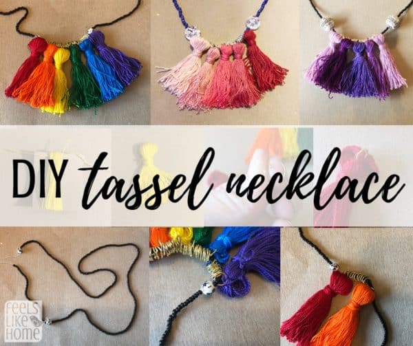 A DIY tassel necklace