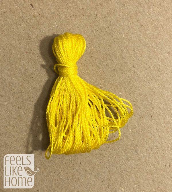 Almost finished tassel