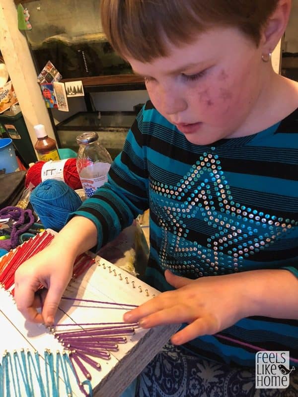 even children can do beginner DIY string art