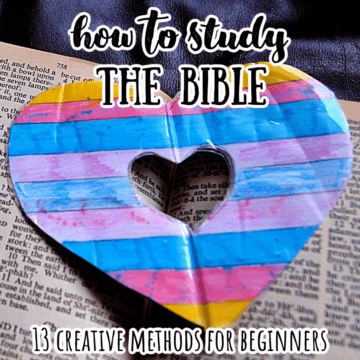 a multi color heart on a Bible