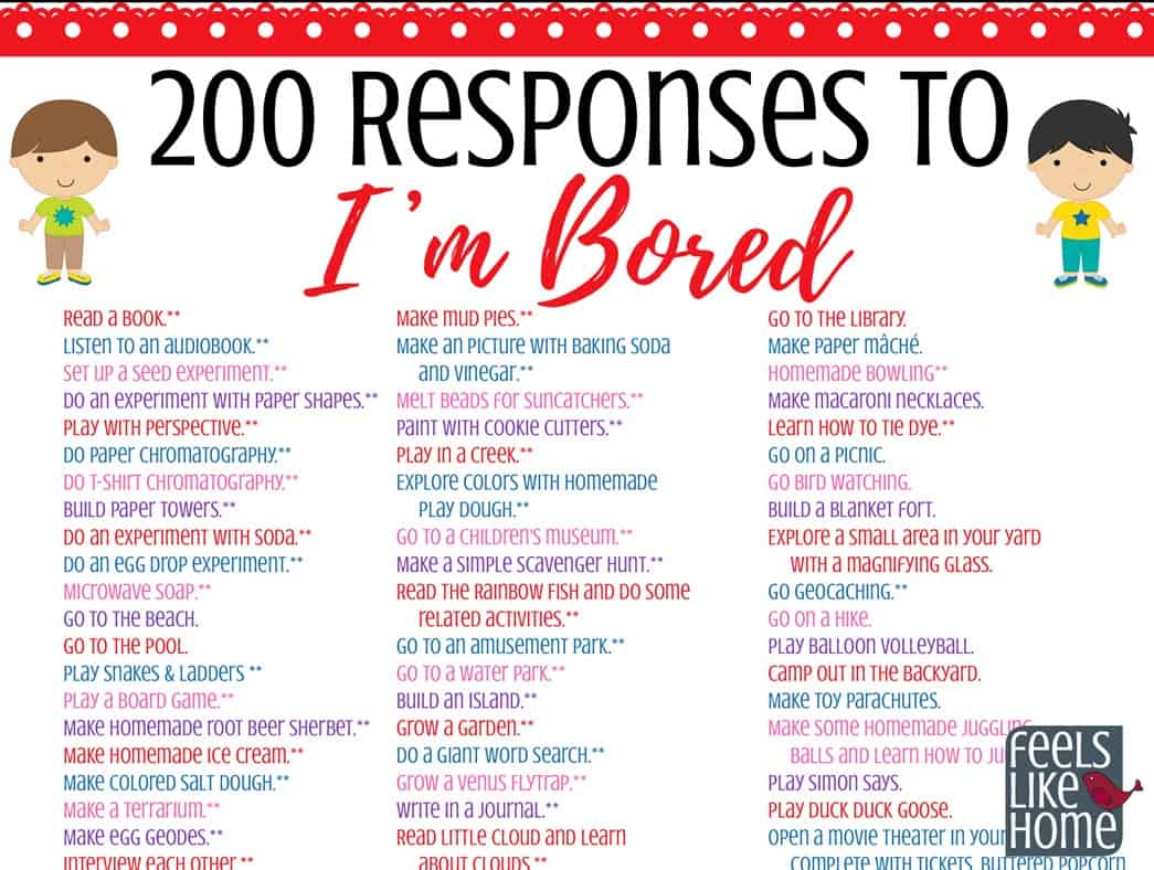 The Ultimate List Of Things For Kids To Do When They Re Bored 200   BORED List P1 Fb 