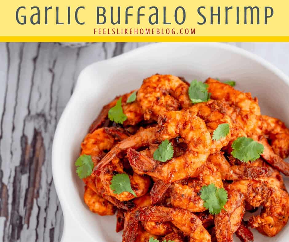 A plate of buffalo shrimp