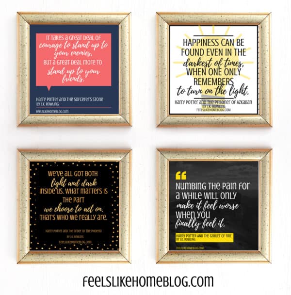 A collage of quote printables