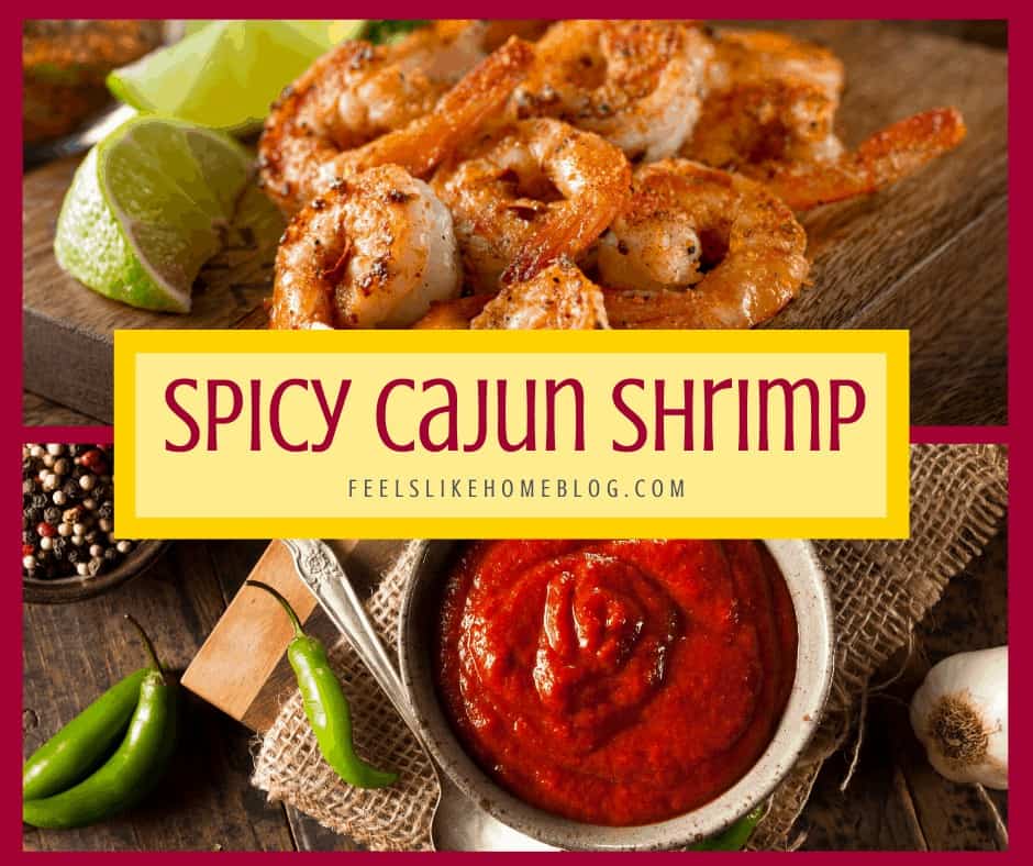 Spicy shrimp with cocktail sauce