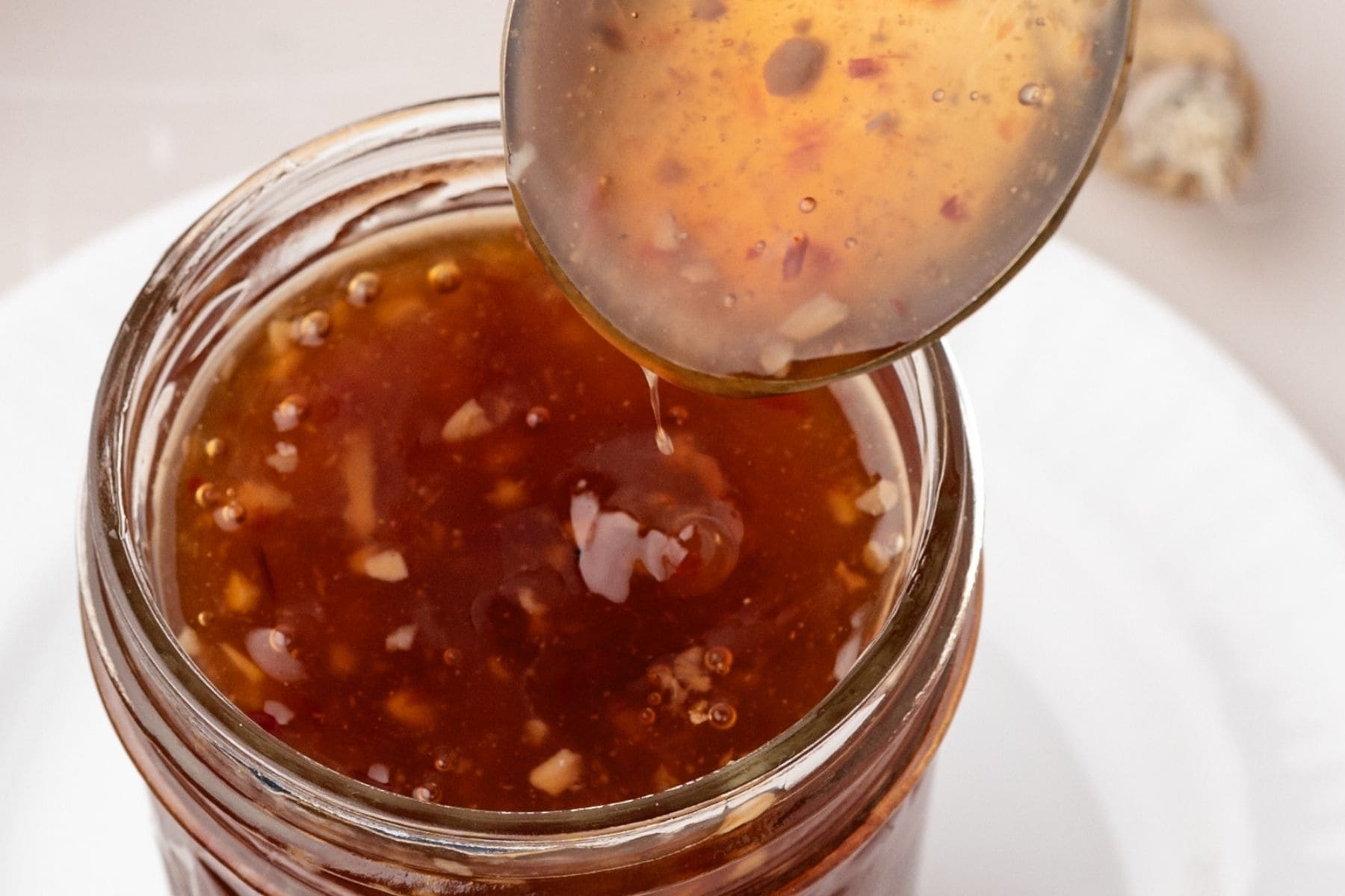 Homemade sweet chili dipping sauce