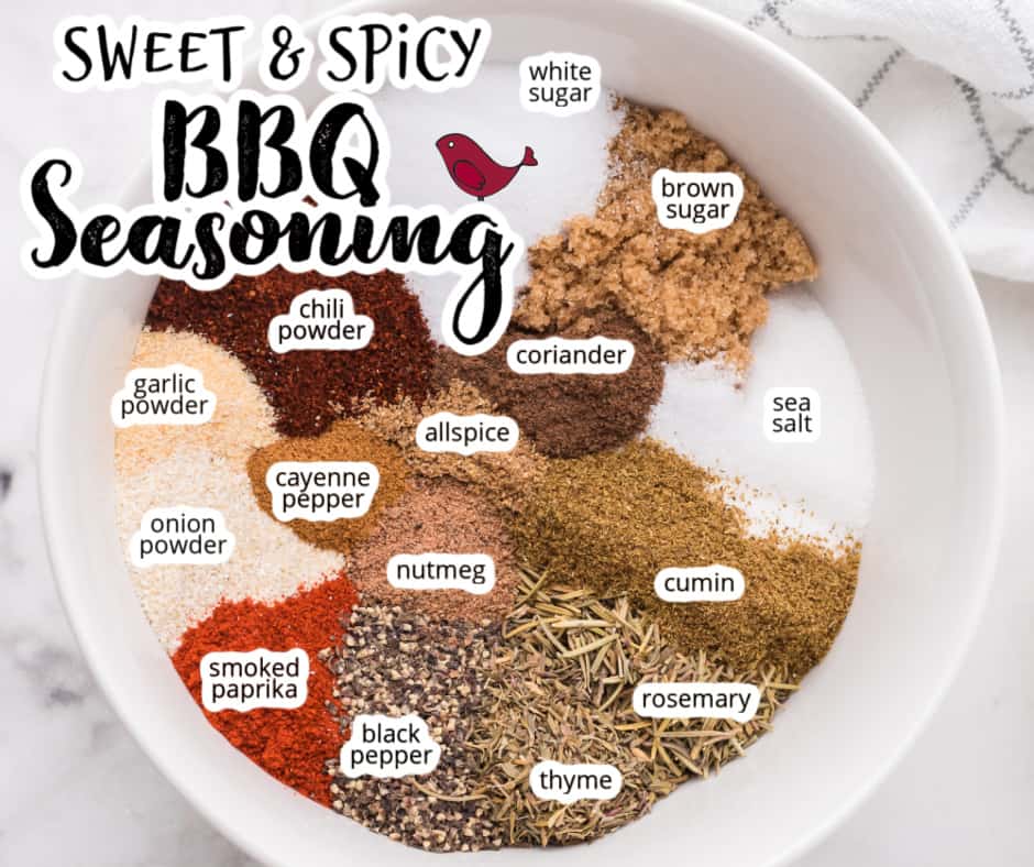 BBQ seasoning ingredients in a bowl