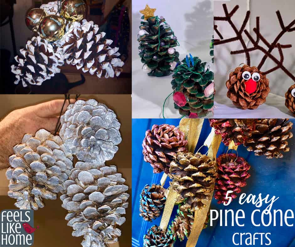 Download 5 Simple Easy Diy Christmas Ornament Crafts Using Pine Cones Feels Like Home Yellowimages Mockups