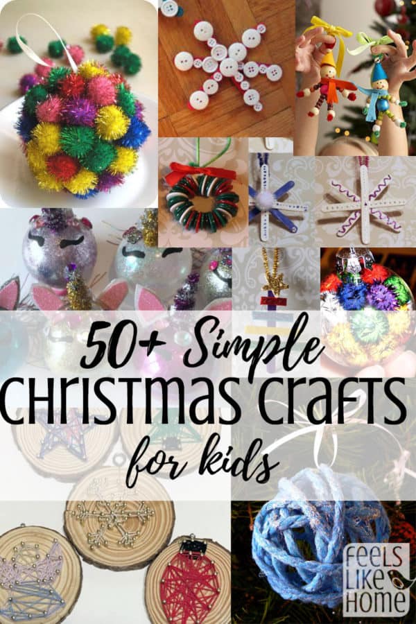 A collage of Christmas ornament crafts