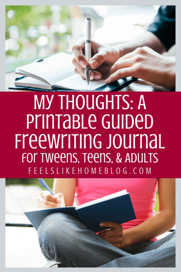 This printable 148-page guided freewriting journal can be used by women and tween and teen girls. The page templates contain quotes and prompts so you will never run out of things to write about. Can be pasted into a bullet journal or assembled with a binding. Simple, fun ideas for recording your thoughts on a variety of life subjects. Awesome inspiration for students, teachers, and homeschooling.