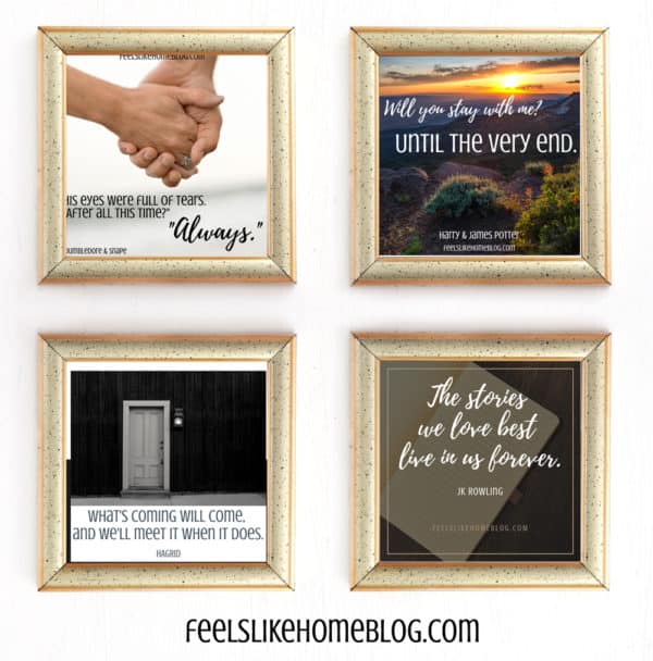 A collage of quote printables