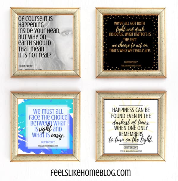 A collage of quote printables