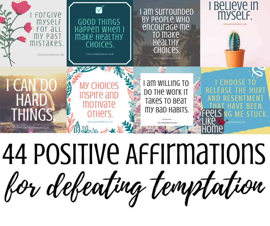 A collage of printable affirmations