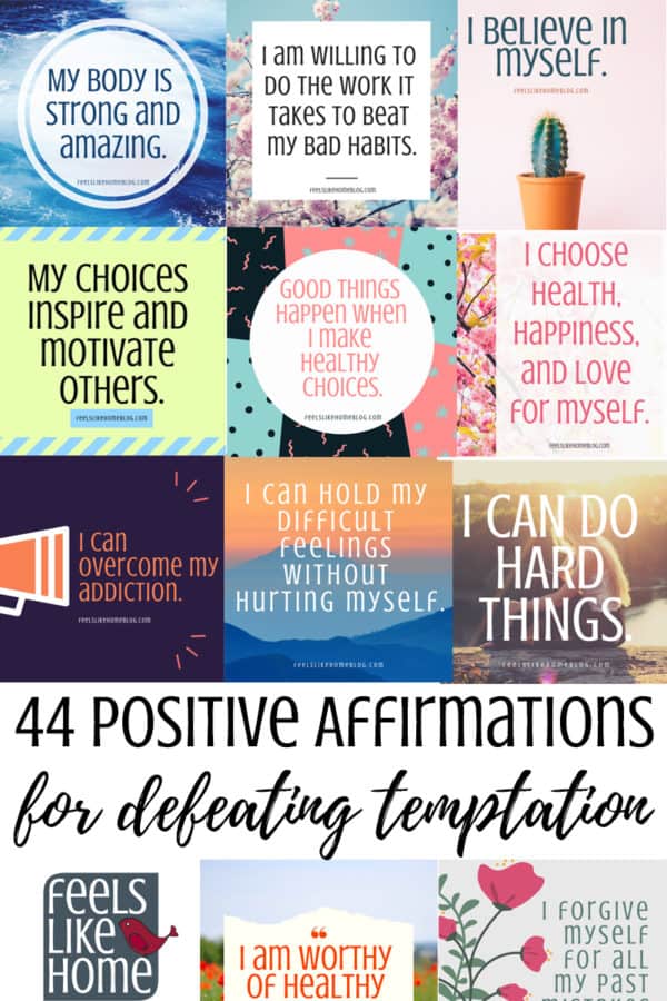 44 Positive Affirmations for Defeating Temptation and Overcoming ...