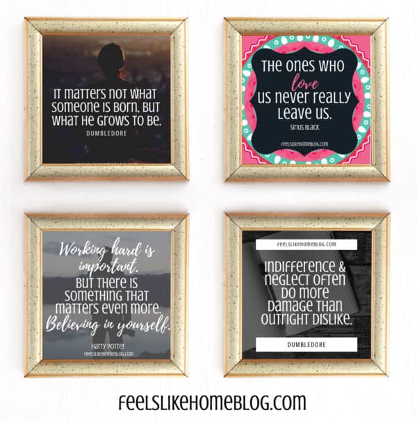 A collage of quote printables