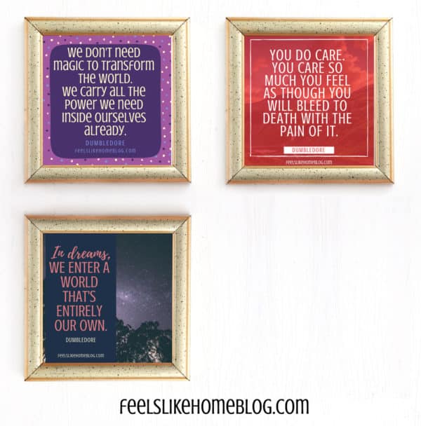 A collage of quote printables