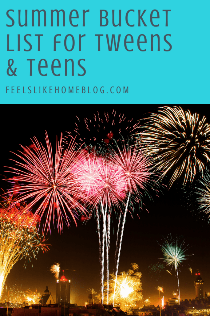 Summer Bucket List for Tweens & Teens - Free Family Printable