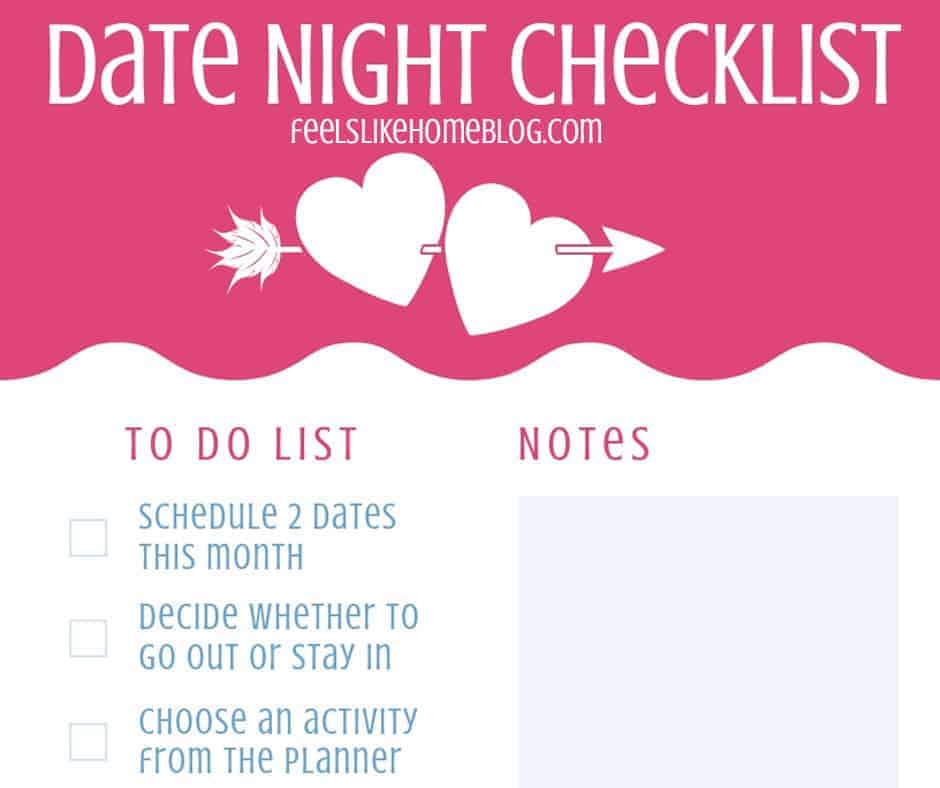 Date Night Checklist