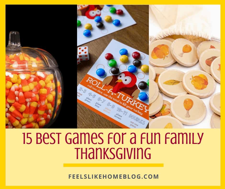 Thanksgiving or Friendsgiving Roll the Dice Game Game Night 