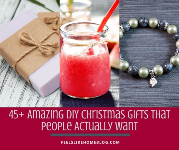A collage of DIY gifts