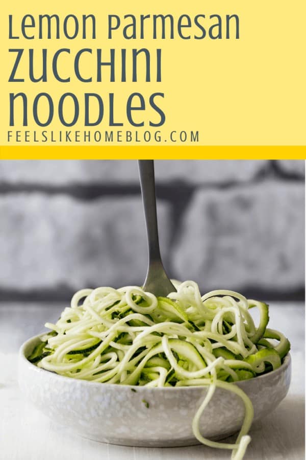 A bowl of zoodles
