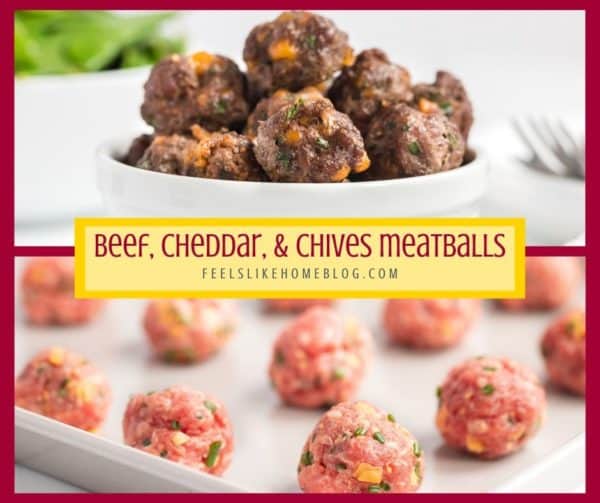 A bunch of Beef Meatballs, raw and cooked