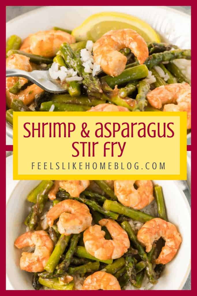 Shrimp and Asparagus Stir Fry with Lemon Sauce - Feels Like Home™