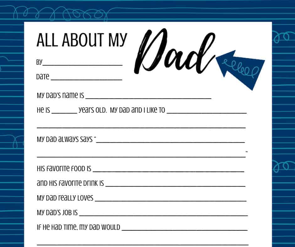 All About My Dad - Father's Day Interview for Kids